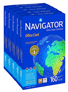 Navigator Premium-Papier, Weiß, 160 g/m², A3, Karton mit 5 x 250 Blatt
