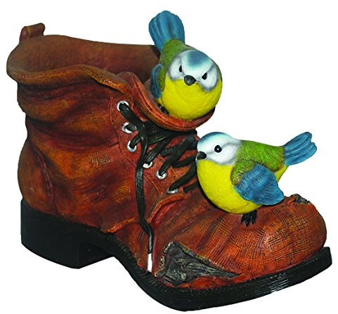 Vivid Arts BS-BT05-D Tit Boot Planter Ornament - Blue