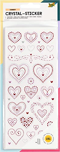 folia 1430 - Crystal Sticker Sommer - hochwertige Sticker mit gepunkteten Glittermotiven