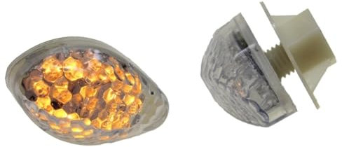 Motorrad Blinker Verkleidungsblinker Heatbread transparent E-geprüft für CPI SM 50 Honda CB 500 600 Italjet Formula Kawasaki KLR KMX 600 650 125 Suzuki DL DR GN GS GSX Yamaha DT XJ XT
