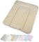 Vizaro - Gepolsterter weiche Wickelauflagen des Babys - 100% Baumwole- 70x75cm - Made in EU - ÖkoTex - Stickereien Beige Linien