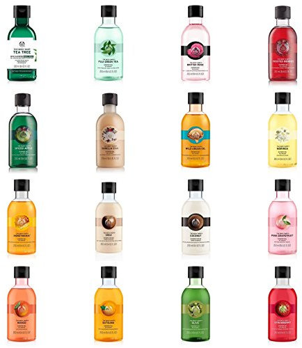 RANDOM SELECTION OF 2 BODY SHOP SHOWER GELS/BODY WASHES - 250ML EACH