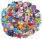 diasstro Lot of 20,50,100 pcs Random PVC Different Shoe Charms for Shoe Decoration, Cartoon 100pcs