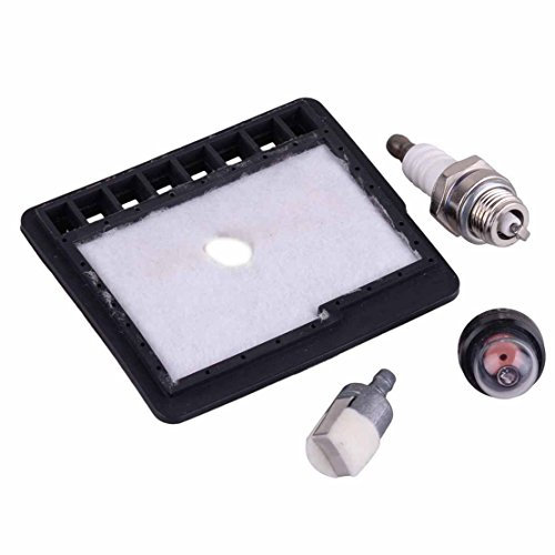 4 Stück Kraftstoff-Filter-Grundierung Zündkerze Carb Tune-Up Kit passend für Echo CS340 CS341 CS345 Motorsägen