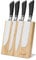 Navaris Soporte magnético para Cuchillos - Bloque magnético de bambú para Utensilios de Cocina - Base magnética para Cuchillo - 23 x 22,5 x 12 CM
