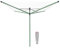 Brabantia - Séchoir Lift-O-Matic - Etendoir Linge Extérieur - Antidérapantes - Résistantes aux UV, 50 m - Rotation Fluide - Pratique - Douille en Métal à Planter dans Le Sol - Vert Feuille - ø 295 cm
