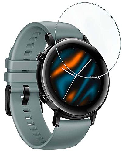 3X Protector de Pantalla para Huawei Watch GT 2 46mm - Huawei Watch GT Active, Cristal Vidrio Templado Premium Reloj SmartWatch