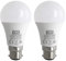 TBE LIGHTING BC3 3 PIN LED Bulbs - 2 Pack - 12w Non-DIMMABLE Energy Saving LED A60 Bulb - Warm White 2700K, 1100 Lumen Output, 20,000Hrs Life Expectancy