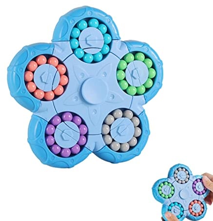 SUOXU Magic Bean Rotating Cube -Creative Finger Cube jigsaw Puzzle Toy,Handheld Spinner Decompression Toy Magic Cube Ball Game,Gift for Kids age 3 Above Birthday Stocking Fillers
