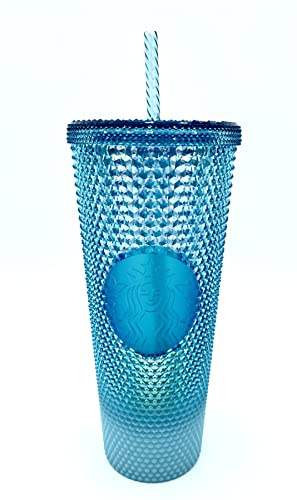 Starbucks - Vaso con tachuelas azules de 24 onzas