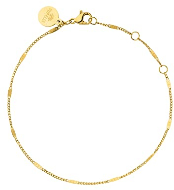 Purelei® Überraschungsarmband (Gold), Wasserdichtes Damenarmband, Elegantes und Schlichtes Armband aus Edelstahl, Geschenk für Frauen, Verstellbar 17-20,5 cm Länge