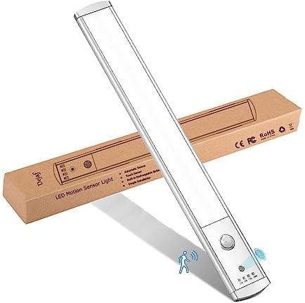 Dejaf Under Cabinet Kitchen Lights Sensor Motion Light Led Battery Indoor Cupboard Wardrobe Cabinet Rechargeable Strip Counter Kitchen Magnetic Activated Closet Stick USB Lighting Stairs Closet Light