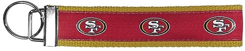 Siskiyou Sports NFL San Francisco 49ers gewebter Handgelenk-Schlüsselanhänger, Einheitsgröße, Teamfarben