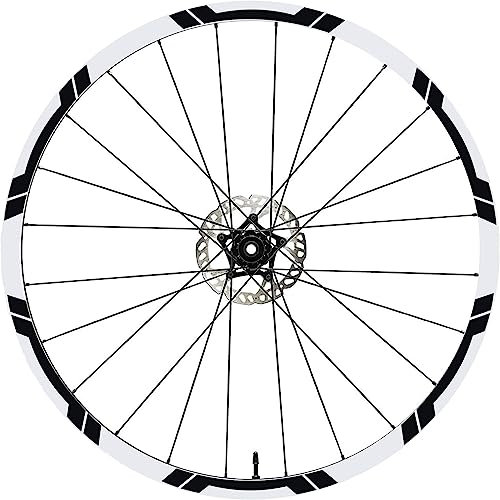 Komplettes Aufkleber-Set für Felgen 26 Zoll – 27,5 Zoll – 28 / 29 Zoll – Fahrrad MTB Bike Sticker Qualität wählen Farbe MTB008 (27,5 Zoll, 070 Schwarz)