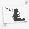 LaserCad Schablonen BANKSY Streetart (B078, Bubble Slide Girl, DIN A2) Stencil für Graffiti, Airbrush, Kunst, Deko, zum Malen