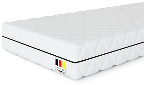 MSS e.K. Matratze 140 x 200 cm Ortho Klassik 19 H4 | 7 Zonen Kaltschaummatratze Höhe 19 cm | Oeko-TEX® Zertifiziert | Matratzen Designed und produziert in Deutschland