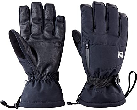 OOZi Skihandschuhe für Herren und Damen, Wasserdicht atmungsaktiver Winter Handschuhe, für Skifahren, Snowboard, Eislaufen, Wandern