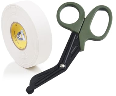 Eishockeytape mit Tape-Schere mit Howies Hockey Tape (Weiß)