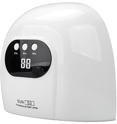 88W UV Nagellampe für schnelle Gel Nagellack Nageltrockner Aushärtende Lampe mit 30/60/90S Timer Smart Auto Sensor LED Digital Display für Haus und Salon (Reines Weiß)