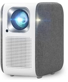 VVHUDA Mini Projector Smart Home Theater for Movies 4K Projetor Video Led Beam Smartphone TV Wall Projection (D As shown) small gift