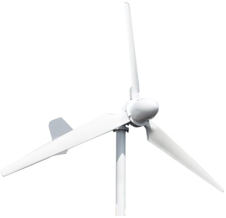 Generatore di turbina eolica ad ASSE Orizzontale 10KW AC trifase 3 Pale 10000W 48V 96V Mulino a for Fattoria casa Kit Generatore Eolico (Size : 96V, Color : 10KW)