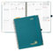 POPRUN Kalender 2025 Buchkalender Ringbuch mit Hardcover, ca. A4 (25,5 x 20,5 cm), 12-Monate-Terminplaner (Jan.2025-Dez.2025), Wochenplaner 2025 mit 100 GSM Elfenbeinpapier - Pazifikgrün