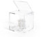 Cubo Rosa stabilizzata con 4 Petali in Cristallo - Idea regalo Perfetto per Festa della mamma. Disponibile in blu, bianco, rosa e rosso. (panna)