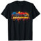 Synthesizer-Instrument auf bunt lackiertem Synthesizer T-Shirt