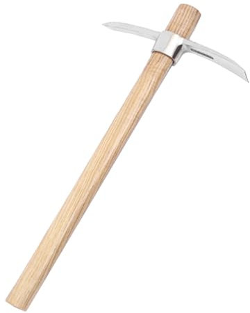 Pick Hachas para cavar, Pick Mattock,Pico de jardín eficiente Pico 2 en 1 Mattock | Hacha de Mano Multifuncional de Acero Inoxidable, Hacha pequeña con Mango para Jardinero, Corte de raíces