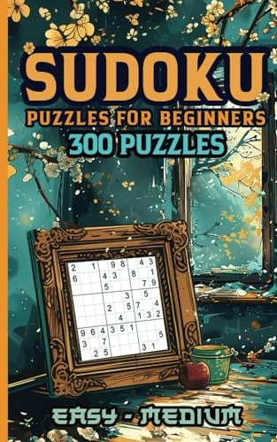 Sudoku Puzzles for Beginners: Easy and medium puzzles to relax, practice and stimulate the brain. Compact size and solutions included.