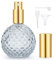 Segbeauty Parfümzerstäuber, Sprühflasche Glas 100ml für Parfüm, Parfum Zerstäuber für Unterwegs, Perfume Travel Bottle, Parfum Flaschen zum Abfüllen, Parfümfläschchen für Handtasche (Grau)