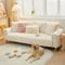 Royhom Plüsch Sofa Überzug L Form 1/2/3/4 Sitzer Couch Überzug Ecksofa, Sofaschoner rutschfest, Superweiche SofaÜberwurf aus Kunstpelz für Sofa, Teppich, Fensterbank Kissen(Creme 110x240cm)