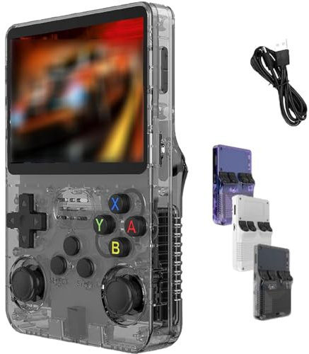 Keyboy Game Console, 64/128GB Built in 20000 Games Retro Portable Mini Handheld Video Game Console, Classic Emulator Handheld Gaming Console for Adult (Black-128G)