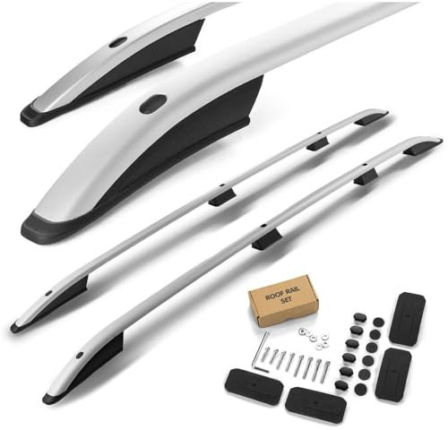 CHROMEMASTER | Dachreling Dachträger Kompatibel mit VW Caddy L2 Maxi LANG 2010-2015; Zur Befestigung der Dachgepäckträger, Dachkörben, Dachboxen oder Dachfahrradträger | Robuste Konstruktion aus Alu