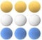 RAYNA GAMES 9 Stück Kickerbälle Profi Kickerbälle für Tischfussball Tischkicker, Leise Kickerbälle Reguläre Größe 36MM Tischfußball,Tabletop Fußball für Tischkicker Spiel