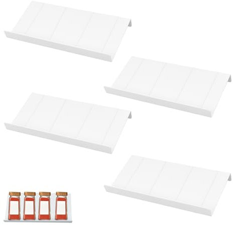 Porta Spezie Cassetto,Portaspezie da Cassetto Patchworkable,Portaspezie Salvaspazio,Mensola Porta Spezie a Scaletta,Porta Spezie per Cucina Salva Spazio per Cucina, Bancone, Cassetto,6 Pezzi