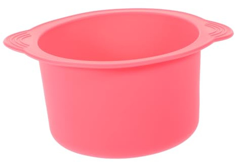 Silikonschale 400ml mit Griffen, Rosa, für Wachswärmer