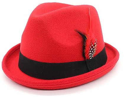 MHADBKH Filzhut für Herren, Karneval, Party, für Männer, Teenager, lässig, Frühling, Sonnenschutz, mit