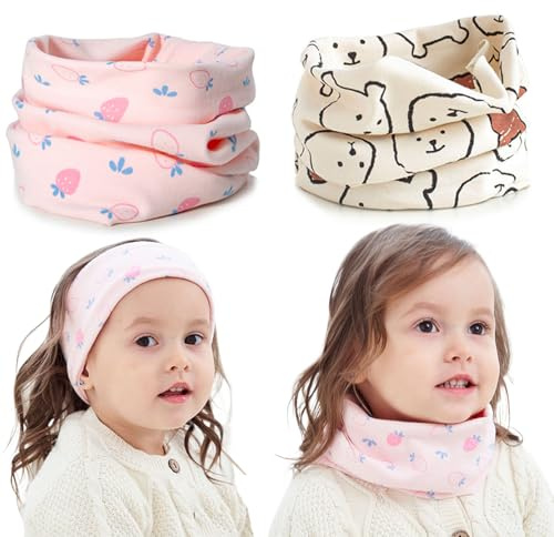 Oaygat Loop Scarf Set Children Cotton Autumn Winter Scarf Baby Circle Neck Warm Girl And Boy Warm Thermal Fleece Winter Scarf - Soft & Cozy Neck Warmer