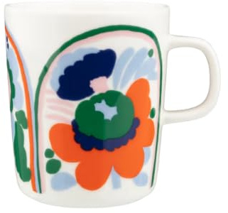 Oiva/Karuselli Mug 2,5 dl, blanc, bleu, orange