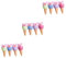 UPKOCH 3 Set Mucchio Autoirrigante Globo Globi Gocciolare Globi Irrigatori per Piante da Esterno Globi Autoirriganti per Piante Terriccio Rosso 4 Pezzi * 3