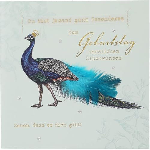 Depesche 13593.33 Klappkarte Paper Love Glückwunsch-Karte zum Geburtstag, mit passendem Spruch und bunten Designs, ohne Innentext, Klappkarte inkl. Umschlag