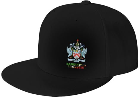 Herren Damen Snapback Kappe Flagge Von St. Kitts Und Nevis Baseballkappe Leicht Baseballmütze Snapback Angeln Hüte Für Sport Golf Kletter