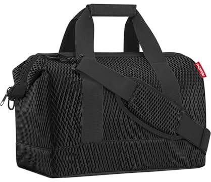 reisenthel Allrounder M mesh black – Vielfältige Doktortasche zum Reisen, für die Arbeit oder Freizeit – Mit funktional-stylischem Design