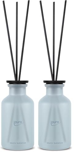 ipuro - Classic Raumduft Balance - 240ml | Raumerfrischer mit maritimen Noten, Orange & Bergamotte, Wasserlilie & weißem Tee - Duft | Diffuser mit Stäbchen | Erfrischender Lufterfrischer Wohnung