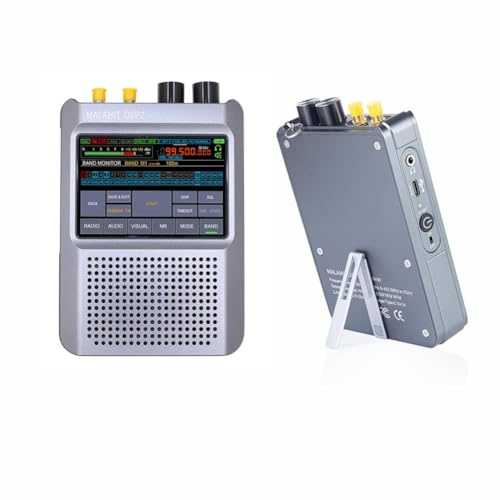 Malachite-DSP2-SDR-Funkgerät, 2.4 Vollbandempfänger mit 10 kHz–2 GHz AM, SSB, DSB, CW, NFM, WFM, RTTY, FT8, 3,5-IPS-Farb-Touchscreen, leistungsstarker 5000-mAh-Akku