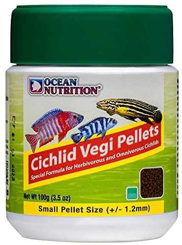 Vegi Pellets pour Cichlid, Taille Petit, 100 g
