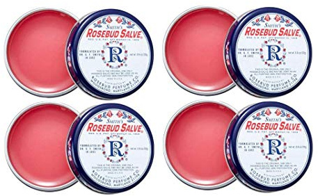ROSEBUD PERFUME Smith's Rosebud Salve Tin .8 oz (Pack of 4)