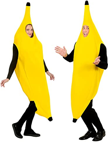 W WIDMANN MILANO Party Fashion - Bananen Kostüm Erwachsene | Für Damen und Herren, Karneval, Mottoparty