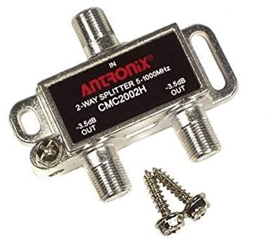 Antronix CMC2002H-A - Splitter orizzontale a 2 vie, 3,5 dB, 5-1002 MHz, ad alte prestazioni, per TV via cavo coassiale e Internet